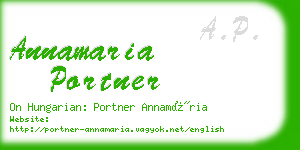 annamaria portner business card